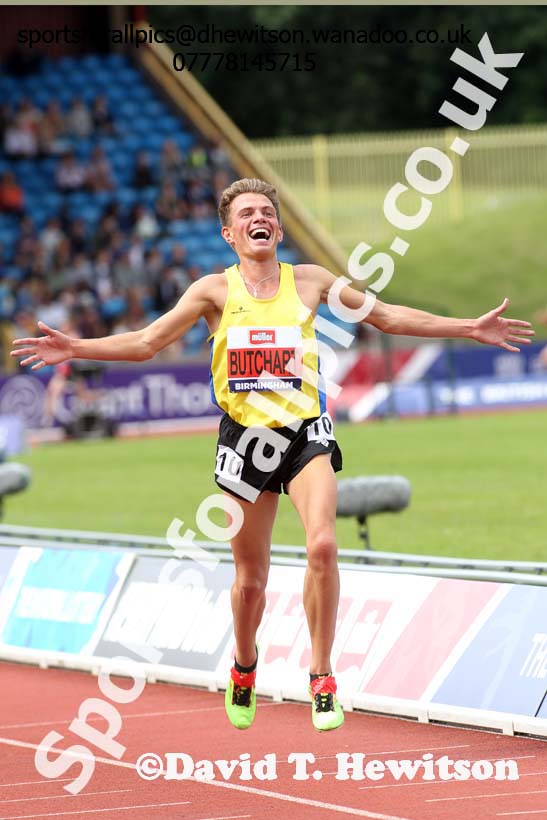 Mens 5000 metres, British Championships, Birmingham. Photo: David T. Hewitson/Sports for All Pics